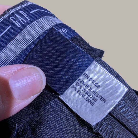 Women's Gap Grey Straight Flare Dress Pants - Size 12 - Picture 8 of 8